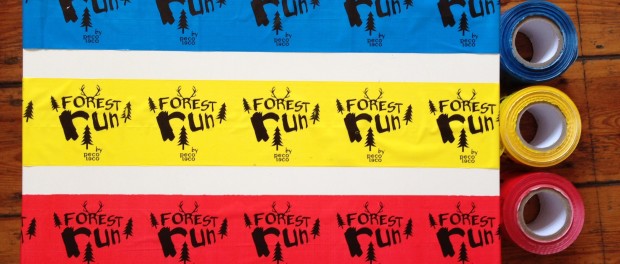 oznaczenie trasy forest run